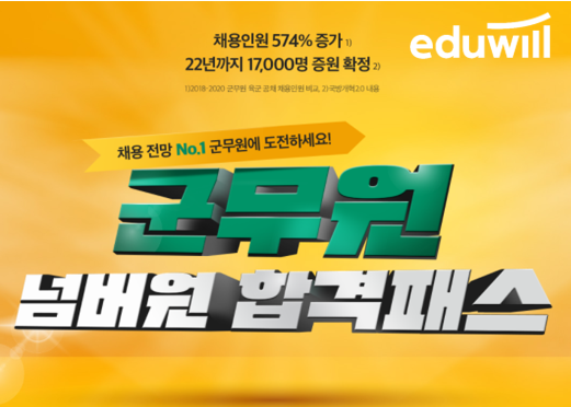 [에듀윌-보도자료] 200926_19시30분_에듀윌, 군무원 합격하면 수강료 환급하는 ‘넘버원 합격패스’ 출시.png
