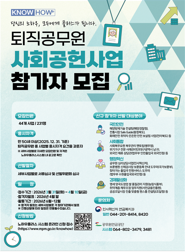 퇴직공무원 466명 현장 투입…조달·출입국 등 국민생활 지원 확대