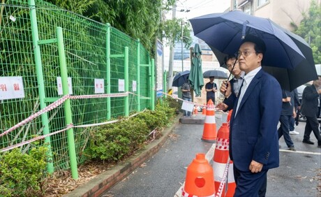 안민석 교육감, 집중호우 피해 학교 긴급 점검…"학생 안전 최우선"